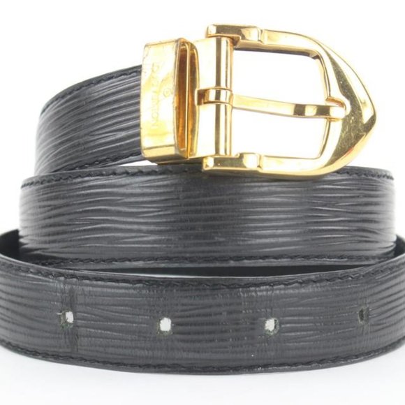 Louis Vuitton 85/34 Black Epi Leather Ceinture - Picture 7 of 12